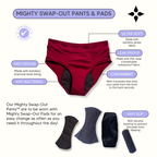 Swap-out Period Pants with 3 Pads and Free Clutch Wash Bag