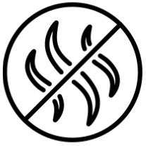 Set of icons and text describing product features on a white background