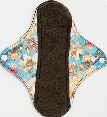 Mighty Medium Popper Pad - MightyEve Floral - patterned medium period popper pad on a white background