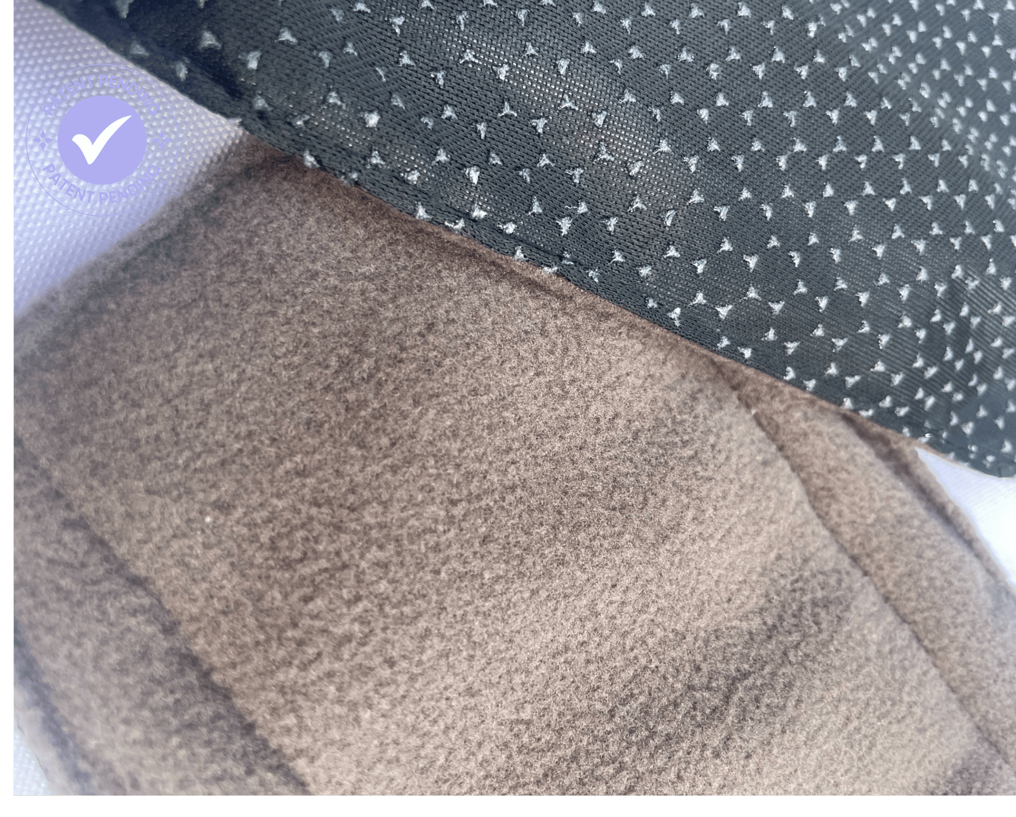 Mighty Pocket Pad Set of 3 - Small - MightyEve Close - up of a textured fabric surface with a check mark overlay