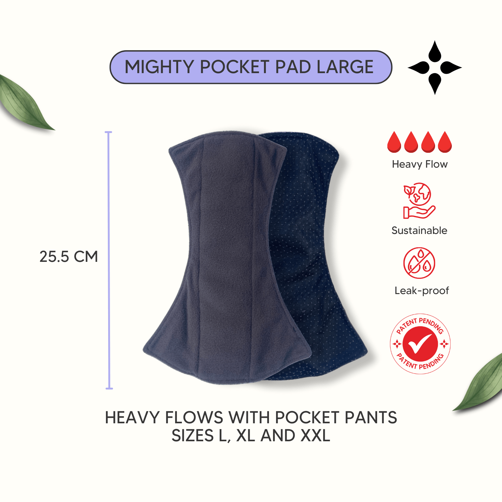 Mighty Pocket Pad Set of 3 - Large - MightyEve  Mighty Pocket Pad Set of 3 - Large