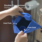 Mighty Wash Clutch Bag - MightyEve MightyEve wash clutch bag compartments