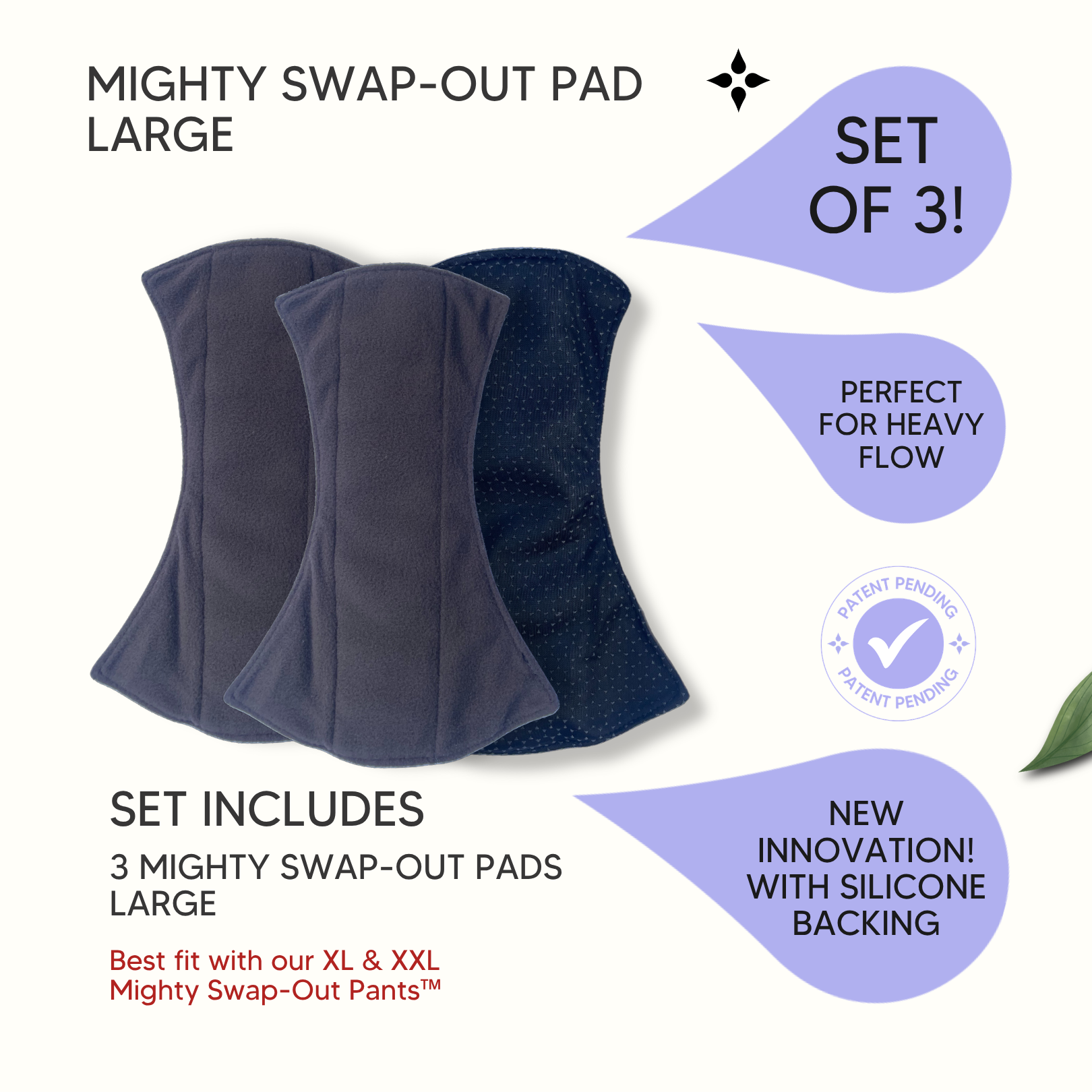 Mighty Swap-Out Pad Set of 3 Refills - Large