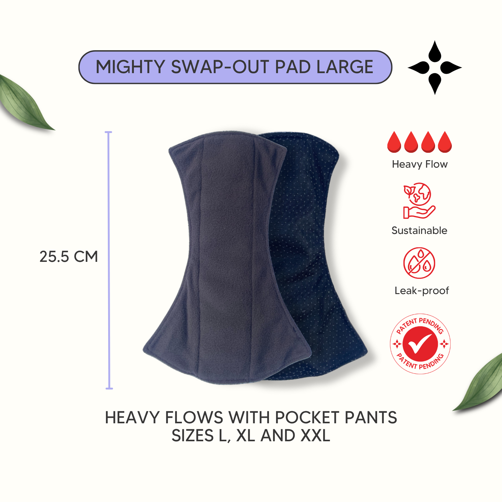 Mighty Swap-Out Pad Set of 3 Refills - Large